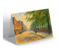 GREETING CARD - Stoke-on-Trent. Glebe Street - Vintage Art Style