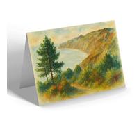 GREETING CARD - Swanage. The Undercliff Walk - Vintage Art Style