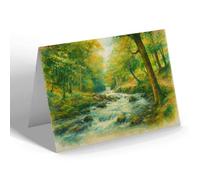 GREETING CARD - Swiilla Glen, Ingleton - Vintage Art Style