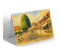 GREETING CARD - Sycamore Road, Amersham On the Hill - Vintage Art Style