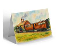 GREETING CARD - Tal-y-Llyn Railway, Towyn - Vintage Art Style