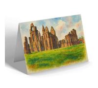 GREETING CARD - The Abbey, Arbroath (b) - Vintage Art Style