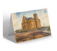 GREETING CARD - The Academy, Looking N.E., Kilmarnock - Vintage Art Style