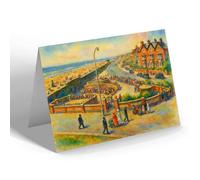 GREETING CARD - The Arena, Cleveleys - Vintage Art Style