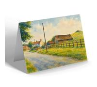 GREETING CARD - The Beacon, Gringley on the Hill - Vintage Art Style