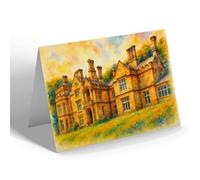 GREETING CARD - The Bishop's Palace, Menai Bridge - Vintage Art Style