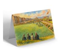 GREETING CARD - The Bowling Greens, Rhyl - Vintage Art Style