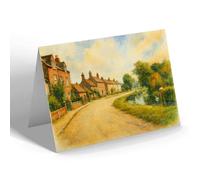 GREETING CARD - The Brook, Rolleston - Vintage Art Style