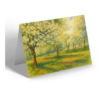 GREETING CARD - The Cherry Orchards, Newent - Vintage Art Style