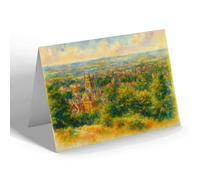 GREETING CARD - The Church from the North, Malvern - Vintage Art Style