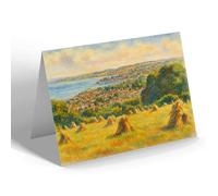 GREETING CARD - The Coastline At Paignton - Vintage Art Style