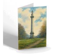 GREETING CARD - The Column, Savernake Forest - Vintage Art Style