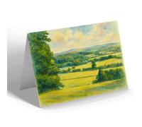 GREETING CARD - The Downs, Dorking - Vintage Art Style