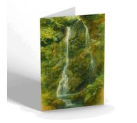 GREETING CARD - The Falls, Dhoon Glen - Vintage Art Style