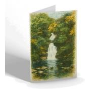 GREETING CARD - The Falls, Fairy Glen, Dwygyfylchi (b) - Vintage Art Style