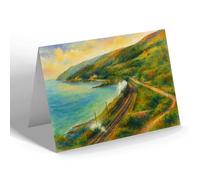 GREETING CARD - The Five Points, Aberdovey - Vintage Art Style