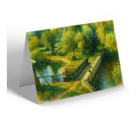 GREETING CARD - The Flood Gates from Mill Studio, Flatford - Vintage Art Style