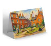 GREETING CARD - The Garden Of Rest, Baldock - Vintage Art Style