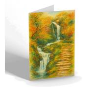 GREETING CARD - The Glen, Llanberis - Vintage Art Style