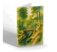 GREETING CARD - The Glen, Plas-y-Nant - Vintage Art Style