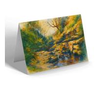 GREETING CARD - The Gorge, How Stean, Nr. Lofthouse (c) - Vintage Art Style