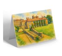 GREETING CARD - The Hall from Terrace, Hunmanby - Vintage Art Style