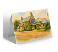 GREETING CARD - The Juniper Lea Hotel, Blackshiels - Vintage Art Style