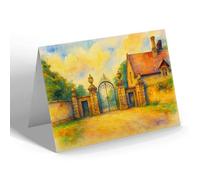 GREETING CARD - The King's Gate, Dalkeith Palace, Dalkeith - Vintage Art Style