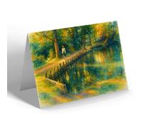 GREETING CARD - The Lake, Chandlers Ford - Vintage Art Style