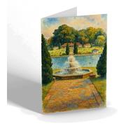 GREETING CARD - The Lido, Guildford - Vintage Art Style