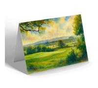 GREETING CARD - The Links, Bramshaw - Vintage Art Style
