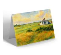 GREETING CARD - The Links, Kirkistown Castle, Cloughey - Vintage Art Style