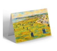 GREETING CARD - The Links, Port Seton - Vintage Art Style