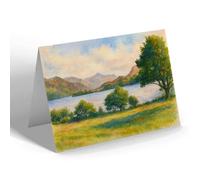 GREETING CARD - The Loch & Ben Lomond from Ardlui - Vintage Art Style