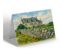 GREETING CARD - The Lodge, Benbecula - Vintage Art Style