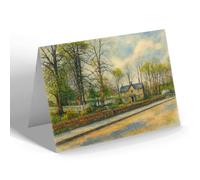 GREETING CARD - The Lodge, Cannon Hall Park, Cawthorne - Vintage Art Style