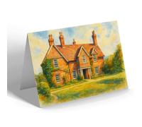 GREETING CARD - The Lodge, Stowe by Chartley - Vintage Art Style