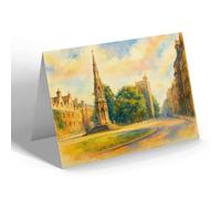 GREETING CARD - The Martyrs Memorial, Oxford - Vintage Art Style