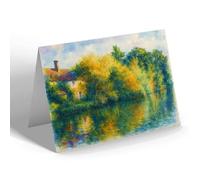 GREETING CARD - The Mill House & Pool, Flatford - Vintage Art Style