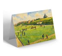 GREETING CARD - The Mount & Bowling Greens, Fleetwood - Vintage Art Style