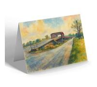GREETING CARD - The New Bridge, Carlton - Vintage Art Style
