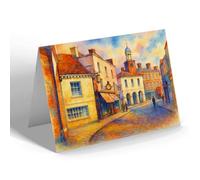 GREETING CARD - The Old Town Hall, Godalming - Vintage Art Style