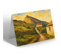 GREETING CARD - The Path to Snowdon - Vintage Art Style