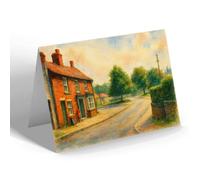 GREETING CARD - The Post Office, Aycliffe - Vintage Art Style