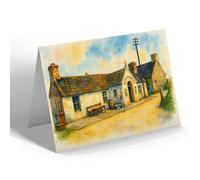 GREETING CARD - The Post Office, John O'Groats - Vintage Art Style