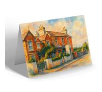 GREETING CARD - The Post Office, Kirk Andreas - Vintage Art Style
