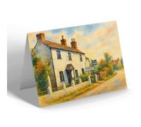 GREETING CARD - The Post Office, Twigworth - Vintage Art Style