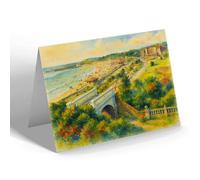 GREETING CARD - The Promenade, Barry Island (b) - Vintage Art Style