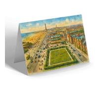 GREETING CARD - The Promenade, South Shore, Blackpool (b) - Vintage Art Style