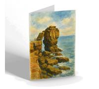 GREETING CARD - The Pulpit Rock, Portland (b) - Vintage Art Style